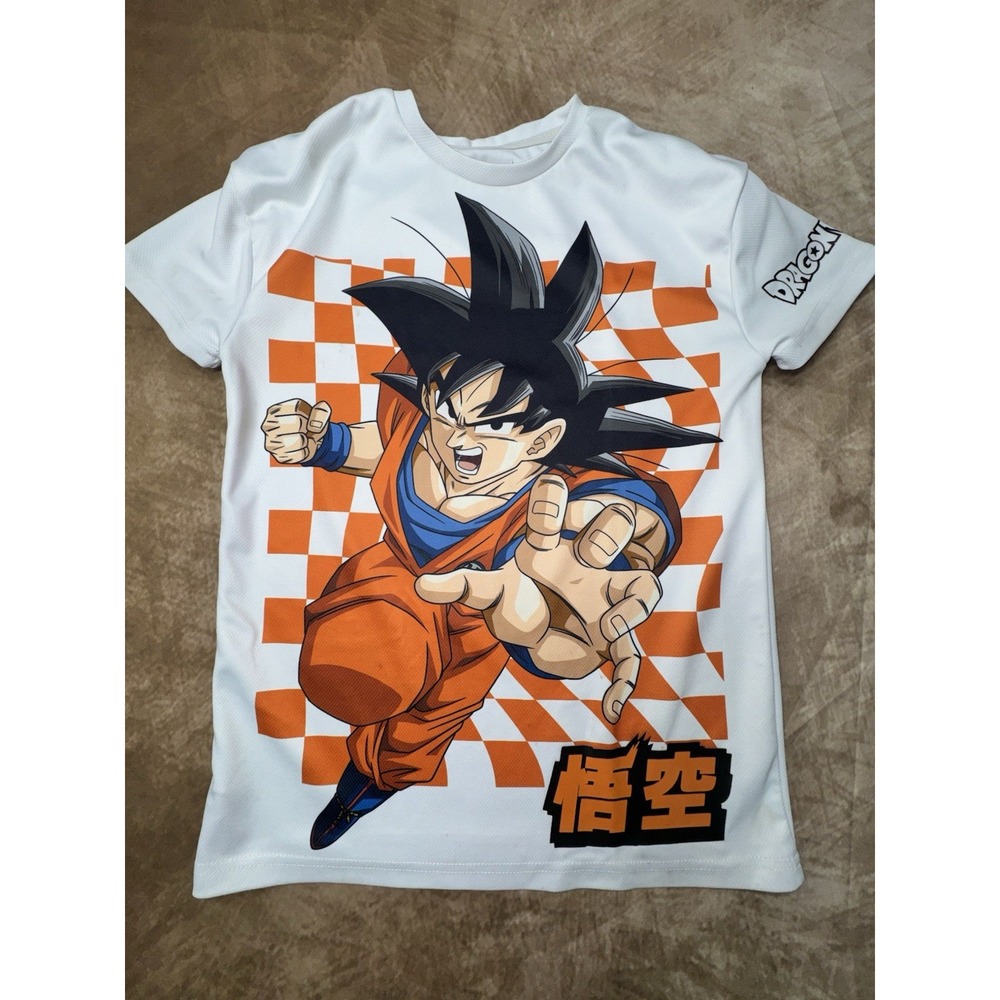 Dragon Ball Z Super Size 10-11 Year Old kids  White Shirt Graphic  Anime